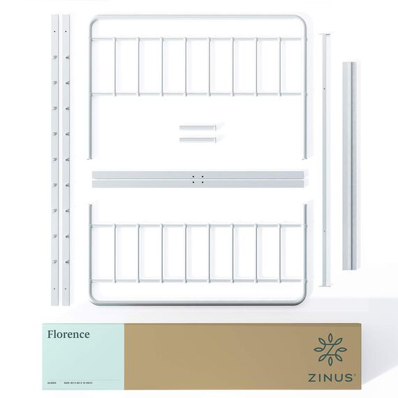 Zinus Florence Bettgestell Full - Bett aus Metall