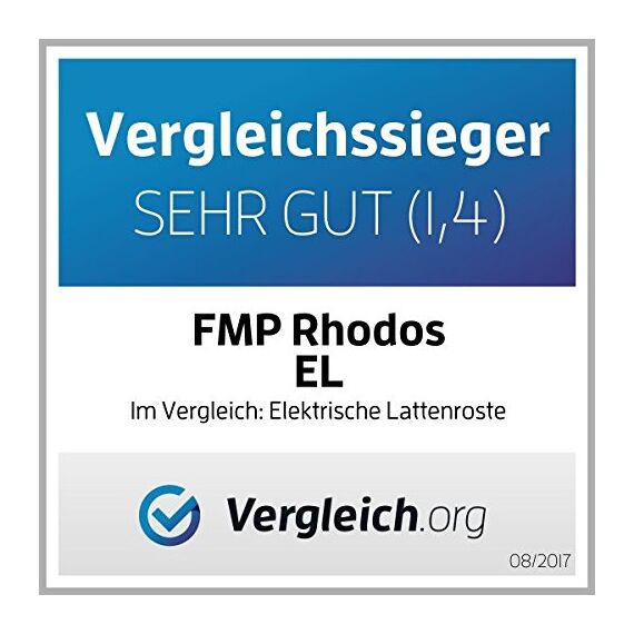 FMP Matratzenmanufaktur 7 Zonen Lattenrost Rhodos® EL | Kopf- und Fußteil elektrisch verstellbar | fertig montiert | 44 Leisten | Notabsenkung | TÜV Rheinland GS | Mittelgurt | Funk | 100x220 cm
