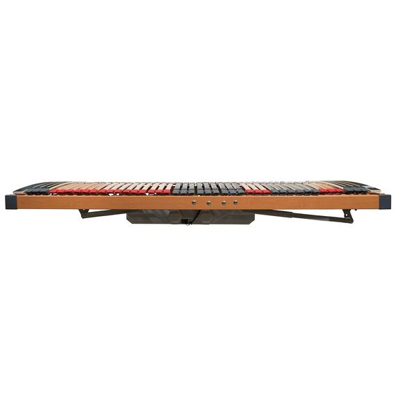FMP Matratzenmanufaktur 7 Zonen Lattenrost Rhodos® EL | Kopf- und Fußteil elektrisch verstellbar | fertig montiert | 44 Leisten | Notabsenkung | TÜV Rheinland GS | Mittelgurt | Funk | 140x200 cm