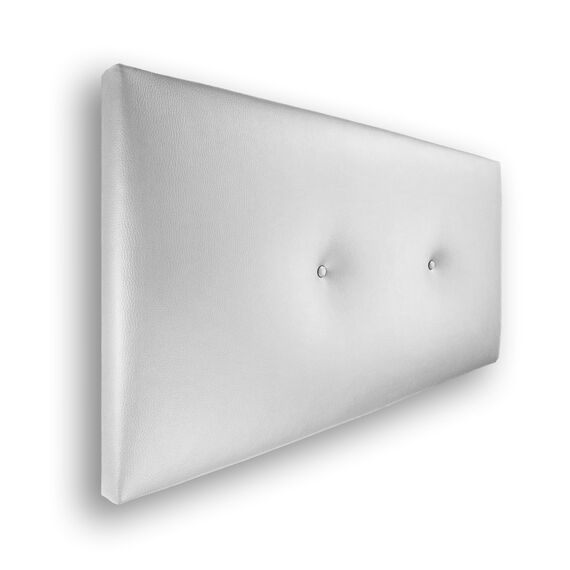 Silcar Home - Gepolstertes Silvi Kopfteil - Elegant Modernes Design, Einfache Montage, Hoher Komfort - Weiß, 90 cm, Kunstleder