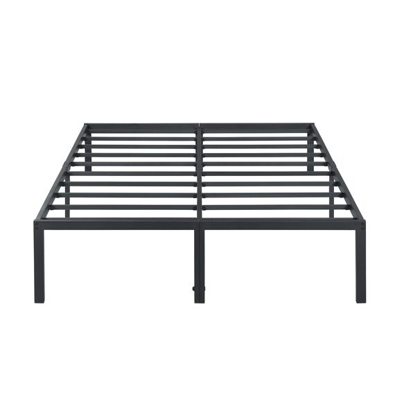 Olee sleep 45cm Stabiler Stahlbett / Stahl-Lattenrost / Anti-Rutsch-Unterstützung / Matratzenunterbau / Metallbett / Bettrahmen / Bett / 100 x 200cm / Twin XL / Schwarz / Metall