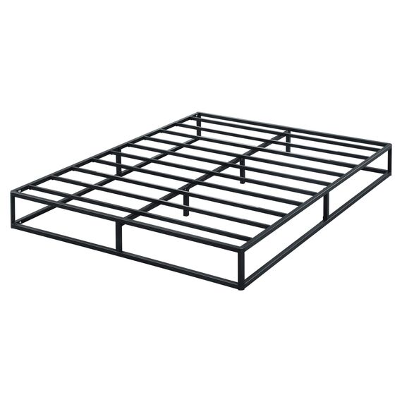 Olee Sleep 22cm Modernes Metall-Plattformbettgestell / Bett / Metallgestell / Stahl-Lattenrost / Matratzenrahmen / Kein Boxspring erforderlich / 160 x 200cm / Queen / Schwarz