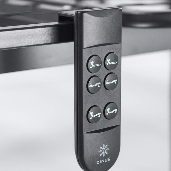 ZINUS Smart Adjust(TM) Metall Verstellbares Bettgestell/Matratzenfundament mit Fernbedienung/Kopf- und Fußneigung/Ergonomische Positionierung für bessere Gesundheit und Entspannung/Einfache