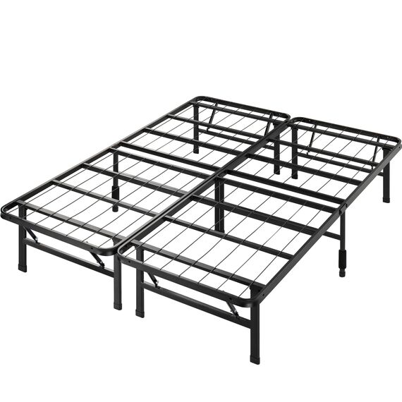 ZINUS Shawn 35,6 cm Metall SmartBase Bettrahmen Plattformbettrahmen ohne Boxspringbett Stabiler Stahlrahmen Unterbettaufbewahrung Queen