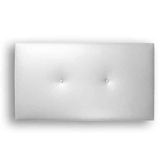Silcar Home - Gepolstertes Silvi Kopfteil - Elegant Modernes Design, Einfache Montage, Hoher Komfort - Weiß, 90 cm, Kunstleder