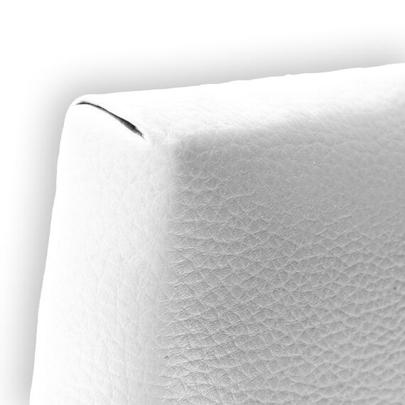 Silcar Home - Gepolstertes Silvi Kopfteil - Elegant Modernes Design, Einfache Montage, Hoher Komfort - Weiß, 90 cm, Kunstleder