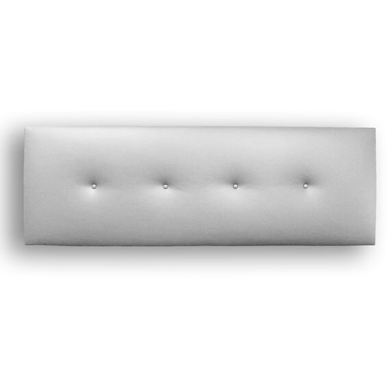 Silcar Home - Gepolstertes Silvi Kopfteil - Elegant Modernes Design, Einfache Montage, Hoher Komfort - Weiß, 145 cm, Kunstleder