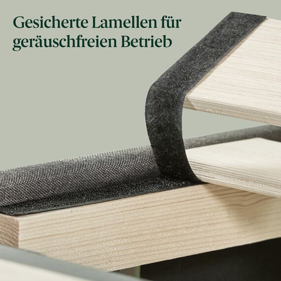 ZINUS Dachelle 31 cm Gepolstertes Rahmenbettgestell | Lattenrost | Holzlattenunterstützung | Einfache Montage | 100 x 200 cm | Dunkelgrau