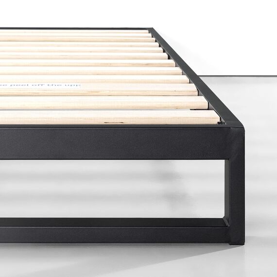 Zinus Trisha 7 Inch Heavy Duty Low Profile Platforma Bed Frame/Mattress Foundation/Box Spring Optional/Wood Slat Support, Twin