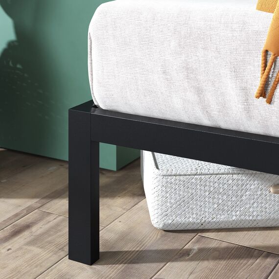 Zinus Mia Modern Studio 35,5 cm Plattform 1500H Metallbettrahmen/Matratzenbasis/Keine Boxspring erforderlich/Stabiler Holzlattenrost/Schnelle, einfache Montage/ 180 x 200 cm