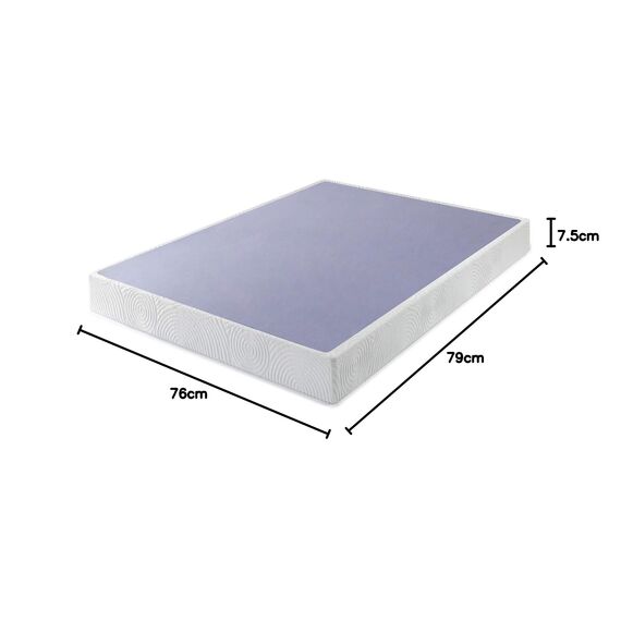 Zinus Walter 7.5 Inch Standard Profile Metal Smart Box Spring/Mattress Foundation/Wood Slat Support/Easy Assembly, King