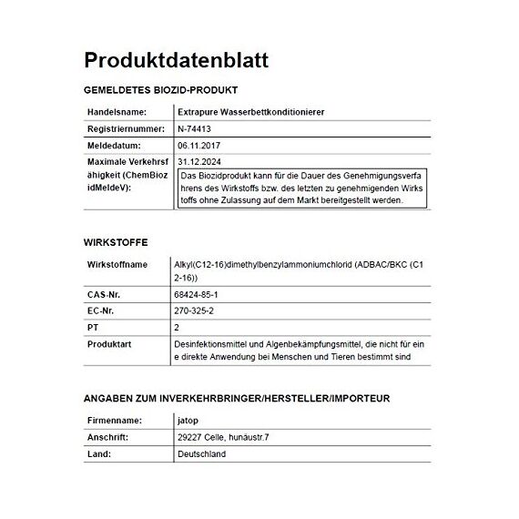JaTop Wasserbett Conditionierer (2 Liter (4 Flaschen a 500ml))