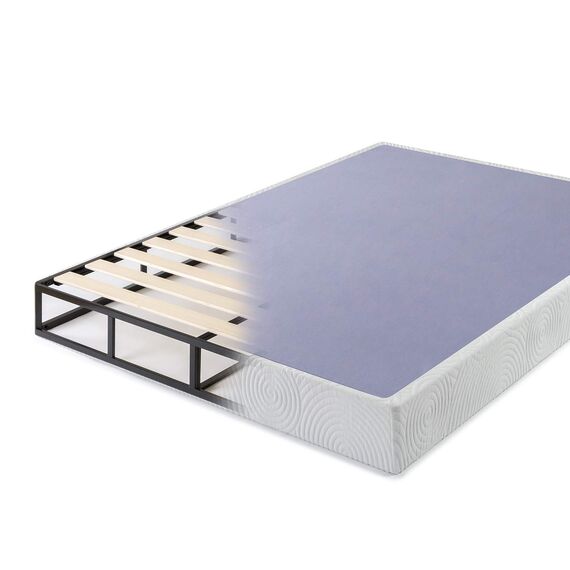 Zinus Walter 7.5 Inch Standard Profile Metal Smart Box Spring/Mattress Foundation/Wood Slat Support/Easy Assembly, King