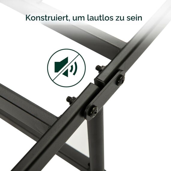 Zinus SmartBase Einzelbettrahmen – Bett 90 x 190 cm – 35 cm Höhe mit Stauraum unter dem Bett – Metall-Plattform-Bettgestell ideal für EIN Gästebett – Schwarz