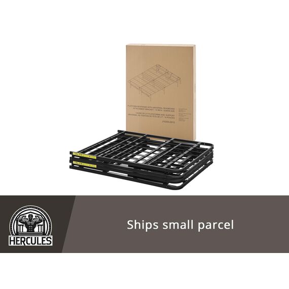 Hercules Classic Brands Heavy Duty 35,6 cm Plattform Metall Bettgestell Matratze Foundation, California King Black