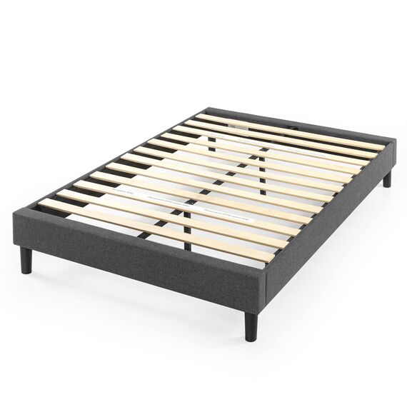 Zinus Curtis Essential Upholstered Platform Bed Frame/Mattress Foundation/Easy Assembly/Strong Wood Slat Support, Full