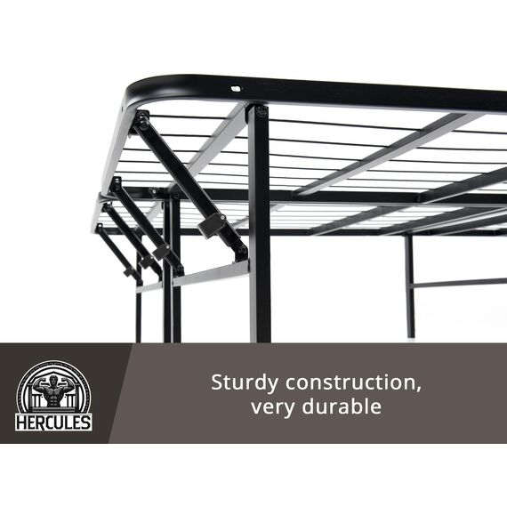Hercules Classic Brands Heavy Duty 35,6 cm Plattform Metall Bettgestell Matratze Foundation, California King Black