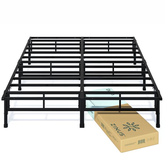 Zinus SmartBase Bettgestell, Lattenrost, 35,6 cm, einfache Montage, für Kinderbett, ca. 76 x 190 cm, Podestbettgestell, Schmales Einzelbett, Ersatz für Boxspringbettgestell