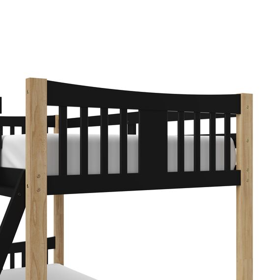 STORKCRAFT Etagenbett Caribou - Schwarz/Natur
