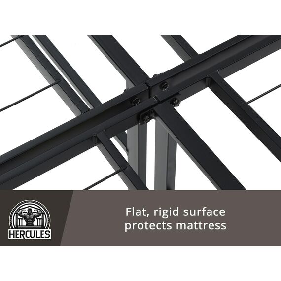 Hercules Classic Brands Heavy Duty 35,6 cm Plattform Metall Bettgestell Matratze Foundation, California King Black