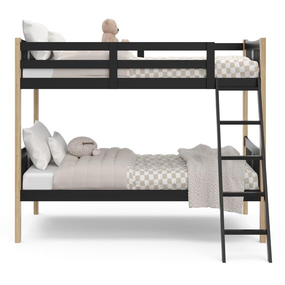 STORKCRAFT Etagenbett Caribou - Schwarz/Natur
