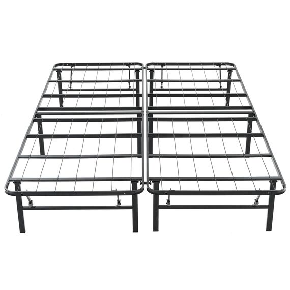 Hercules Classic Brands Heavy Duty 35,6 cm Plattform Metall Bettgestell Matratze Foundation, California King Black