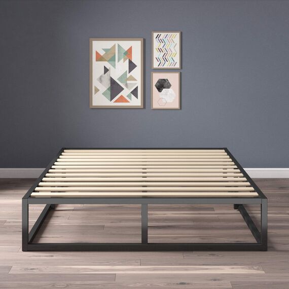 Zinus Joseph 10 Inch Metal Platforma Bed Frame/Mattress Foundation/Wood Slat Support/No Box Spring Needed/Sturdy Steel Structure, Twin