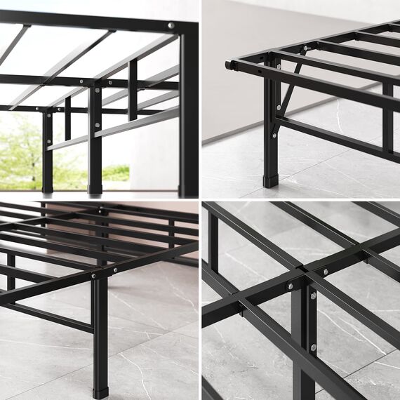 Zinus SmartBase Bettgestell, Lattenrost, 35,6 cm, einfache Montage, für Kinderbett, ca. 76 x 190 cm, Podestbettgestell, Schmales Einzelbett, Ersatz für Boxspringbettgestell