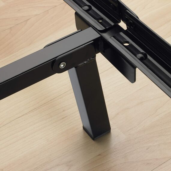 Zinus Compack Verstellbares Bettgestell aus Metall, 17,8 cm Stützbettgestell für Boxspring- und Matratzenset, Twin/Full/Queen, Schwarz