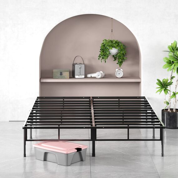 Zinus SmartBase Bettgestell, Lattenrost, 35,6 cm, einfache Montage, für Kinderbett, ca. 76 x 190 cm, Podestbettgestell, Schmales Einzelbett, Ersatz für Boxspringbettgestell