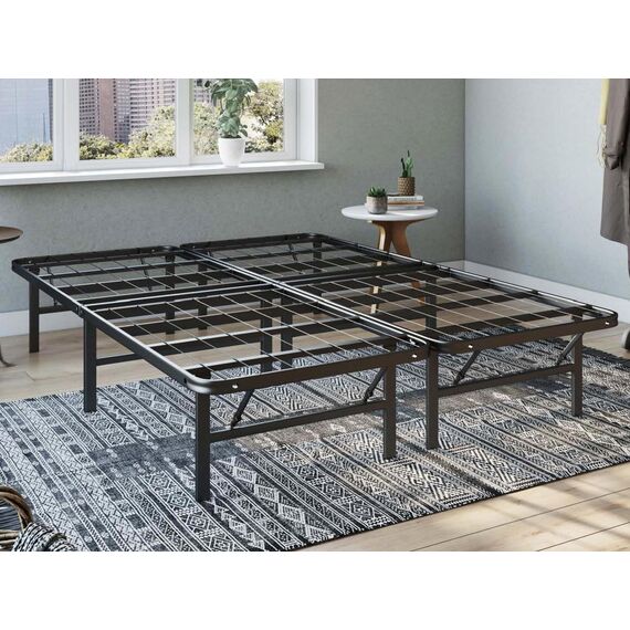 Hercules Classic Brands Heavy Duty 35,6 cm Plattform Metall Bettgestell Matratze Foundation, California King Black