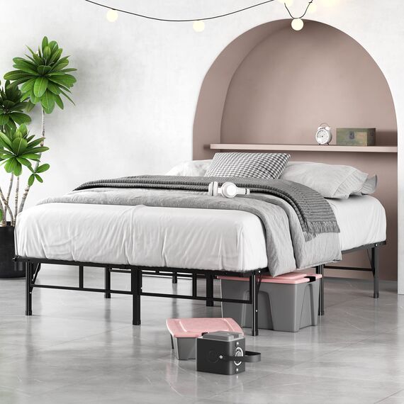 Zinus SmartBase Bettgestell, Lattenrost, 35,6 cm, einfache Montage, für Kinderbett, ca. 76 x 190 cm, Podestbettgestell, Schmales Einzelbett, Ersatz für Boxspringbettgestell