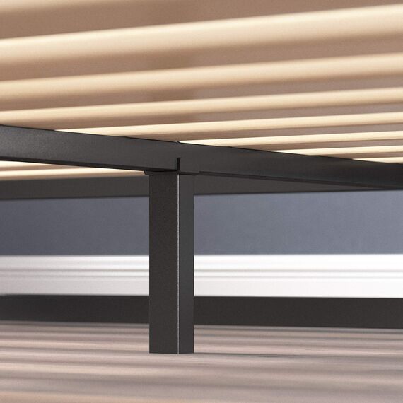 Zinus Joseph 6 Inch Metal Platforma Bed Frame/Mattress Foundation/Wood Slat Support/No Box Spring Needed/Sturdy Steel Structure, Queen