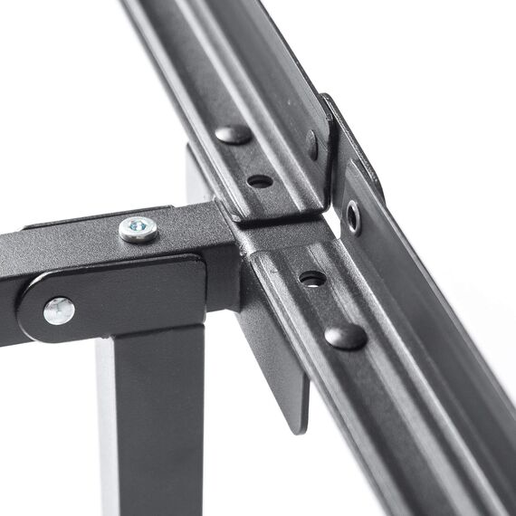 Zinus Compack Verstellbares Bettgestell aus Metall, 17,8 cm Stützbettgestell für Boxspring- und Matratzenset, Twin/Full/Queen, Schwarz
