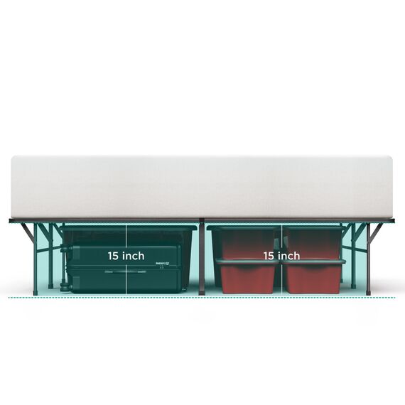 Zinus SmartBase Heavy Duty Mattress Foundation, 16 Inch Metal Platform Bed Frame, No Boxspring Needed, Sturdy Steel Frame, Underbed Storage, Twin