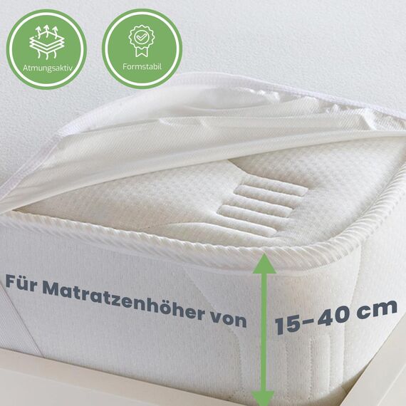 LIVESSA Matratzenschoner 180x200 (3er Pack) - Matratzen-Schutzhülen, Matratzenüberzüge, Inkontinenzunterlage waschbar, wasserdichte Matratzenauflage, Nässeschutz