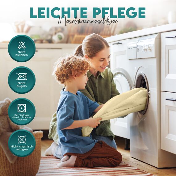 Utopia Bedding Matratzenschoner 140 x 200 x 30 cm Wasserdicht, Oeko-TEX Zertifiziert Matratzenauflage Atmungsaktive, Matratzenschutz, Rundum Elastisch Beige