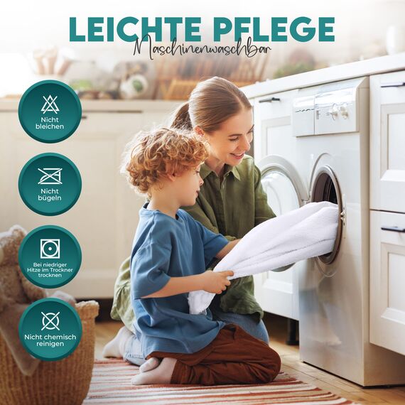 Utopia Bedding Matratzenschoner 90 x 200 x 30 cm (2er Pack) Wasserdicht, Oeko-TEX Zertifiziert Matratzenauflage Atmungsaktive, Matratzenschutz, Rundum Elastisch Weiß