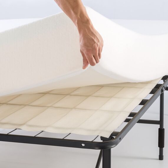 Zinus SmartBase Heavy Duty Mattress Foundation, 16 Inch Metal Platform Bed Frame, No Boxspring Needed, Sturdy Steel Frame, Underbed Storage, Twin