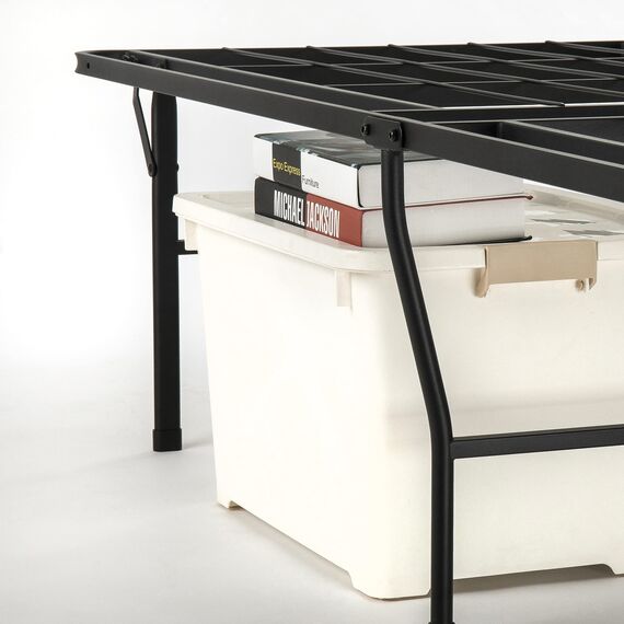 Zinus SmartBase Heavy Duty Mattress Foundation, 16 Inch Metal Platform Bed Frame, No Boxspring Needed, Sturdy Steel Frame, Underbed Storage, Twin