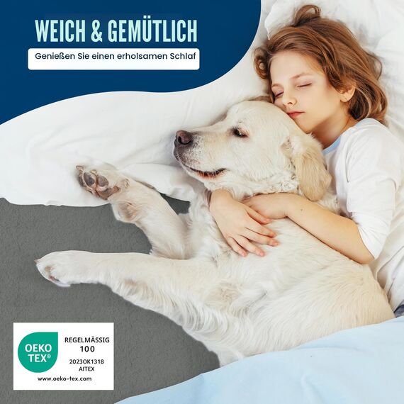 Utopia Bedding Wasserdichter Matratzenschoner für King-Size-Bett, Premium-Frottee-Matratzenbezug, 200 g/m², atmungsaktiv, taillierter Stil mit dehnbaren Taschen (grau)