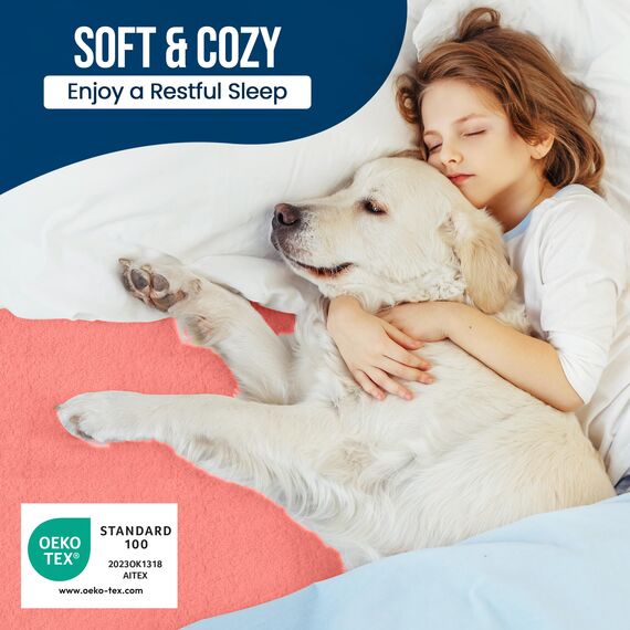 Utopia Bedding Wasserdichter Matratzenschoner, Queen-Size-Größe, Premium-Frottee-Matratzenbezug, 200 g/m², atmungsaktiv, Spannbetttuch mit dehnbaren Taschen (Koralle)