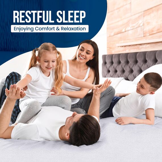 Utopia Bedding Matratzenschoner 137 x 191 x 38 cm Wasserdicht, Oeko-TEX Zertifiziert Matratzenauflage Atmungsaktive, Matratzenschutz, Rundum Elastisch Weiß