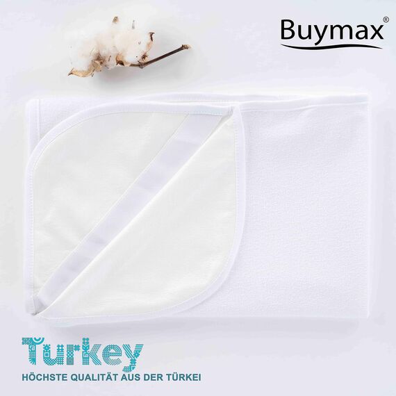 Buymax Matratzenschoner 180x200cm wasserdicht - Oeko-Tex zertifizierte Inkontinenzauflage waschbar - wasserdichte Matratzenauflage Matratzenschutz Inkontinenzunterlage Nässeschutz 180x200 cm