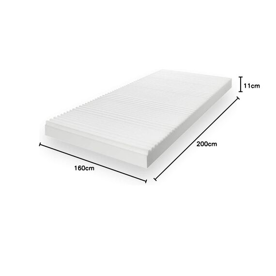 Träumegut24 - ergonomische 7-Zonen Matratze 160x200 cm | Größe + Höhe wählbar | Härtegrad H2&H3 | Kaltschaummatratze | Hautfreundlicher Bezug | Oeko-TEX® | (160 x 200 cm, 11 cm)