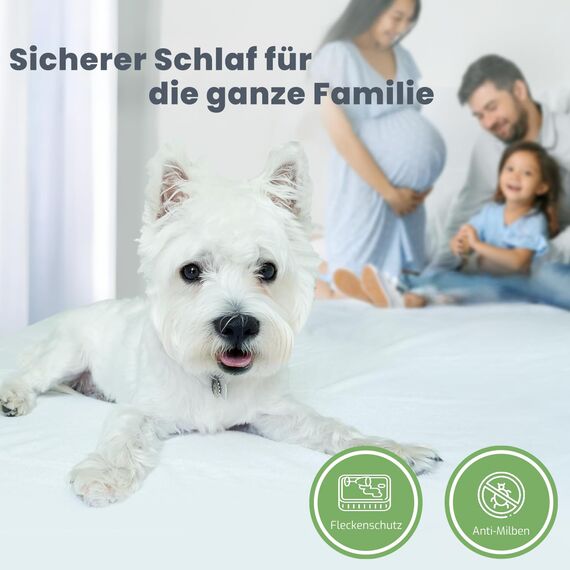 LIVESSA Matratzenschoner 90 x 200 (2er Pack) - Matratzen-Schutzhülen, wasserdichte Matratzenauflage, Mit Elastisch Eckbändern, Oeko-TEX Zertifiziert, matratzenschoner