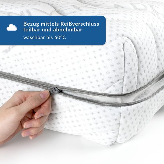 BMM Matratze 100x210 cm Komfort 19 Härtegrad H3 fest/Kaltschaummatratze Öko-Tex Zertifiziert/ergonomische 7 Zonen Matratze Höhe 19 cm/Matratzen Deutsche Produktentwicklung
