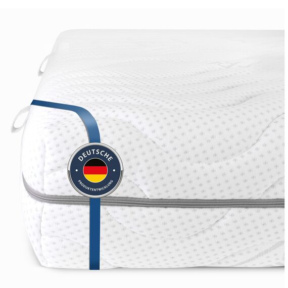 BMM Matratze 140x200 cm Komfort 19 Härtegrad H2 medium/Kaltschaummatratze Öko-Tex Zertifiziert/ergonomische 7 Zonen Matratze Höhe 19 cm/Matratzen Deutsche Produktentwicklung