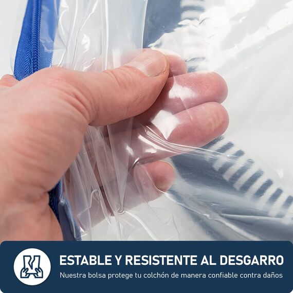 ASK Pack 2 Matratzenschutzhüllen mit Anker-Reißverschluss - Größen von XS bis XXL, Wasserdicht, Reißfest, Ultra Starkes Material 120 Mikron - Ideal für Umzug, Lagerung und Transport - 100x200 cm
