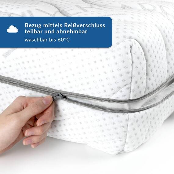 BMM Matratze 160x200 cm Komfort 19 Härtegrad H3 fest/Kaltschaummatratze Öko-Tex Zertifiziert/ergonomische 7 Zonen Matratze Höhe 19 cm/Matratzen Deutsche Produktentwicklung